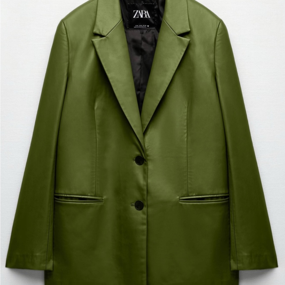 Zara Women's Green Blazer Jacket